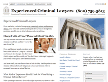 Tablet Screenshot of experiencedcriminallawyers.com